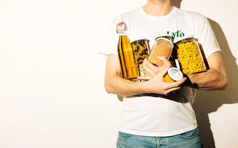 Lyfa is a zero-waste E-grocery service. Photograph: PD