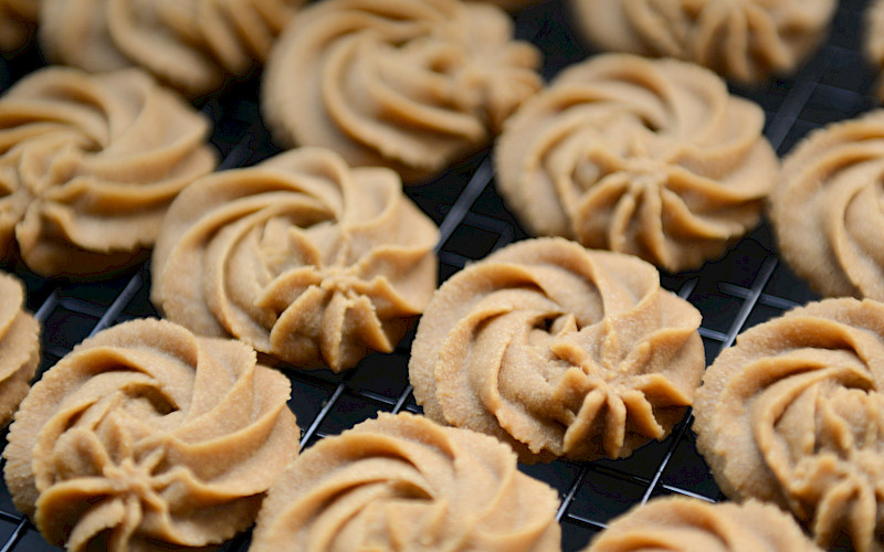 Pick and place robots facilitate the production of biscuits, among other things. Photograph: Pexels