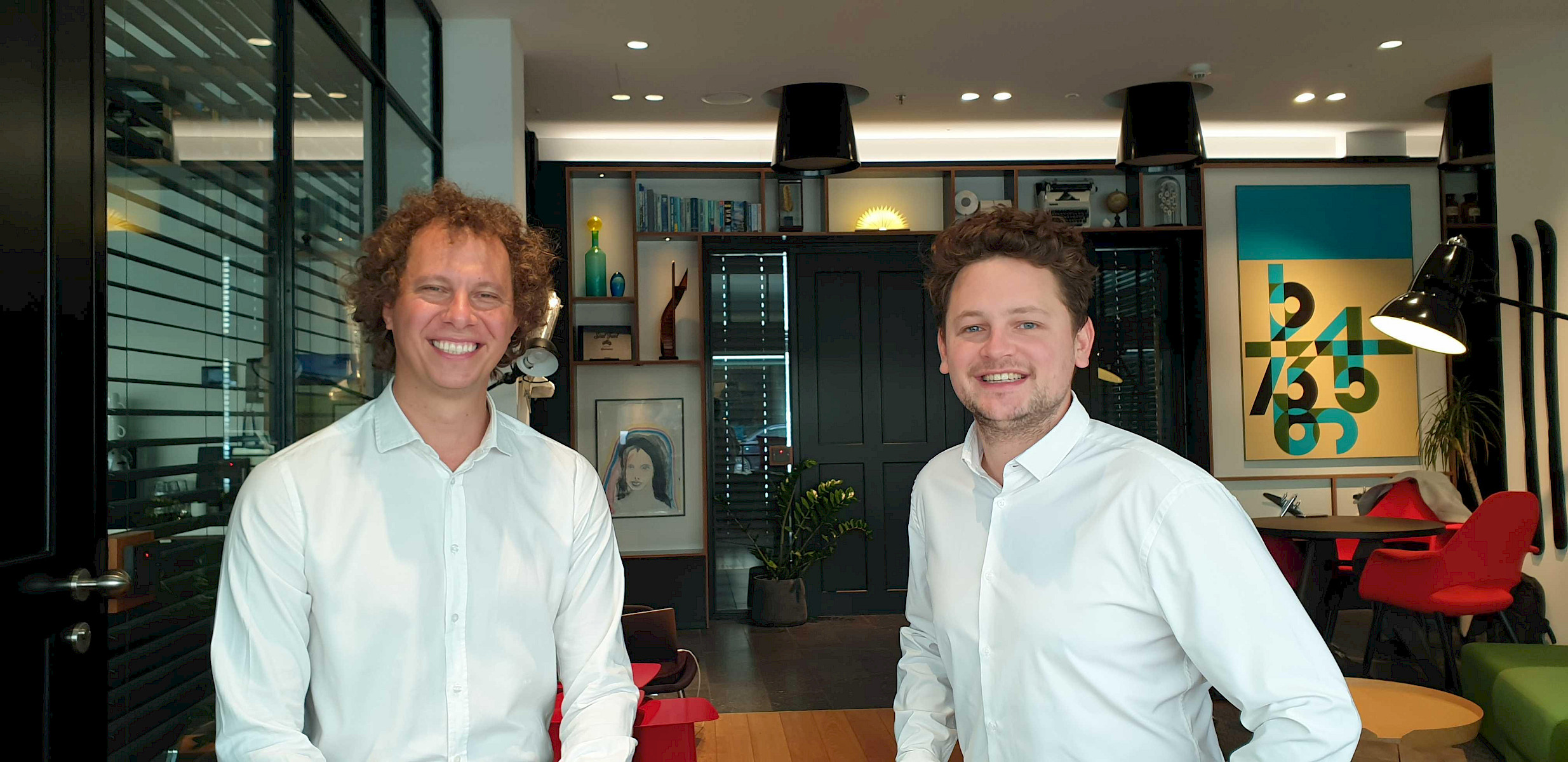 Malcom Werchota (left) and Marlon Boldrini, Co-Founders, coatingAI. Photograph: PD