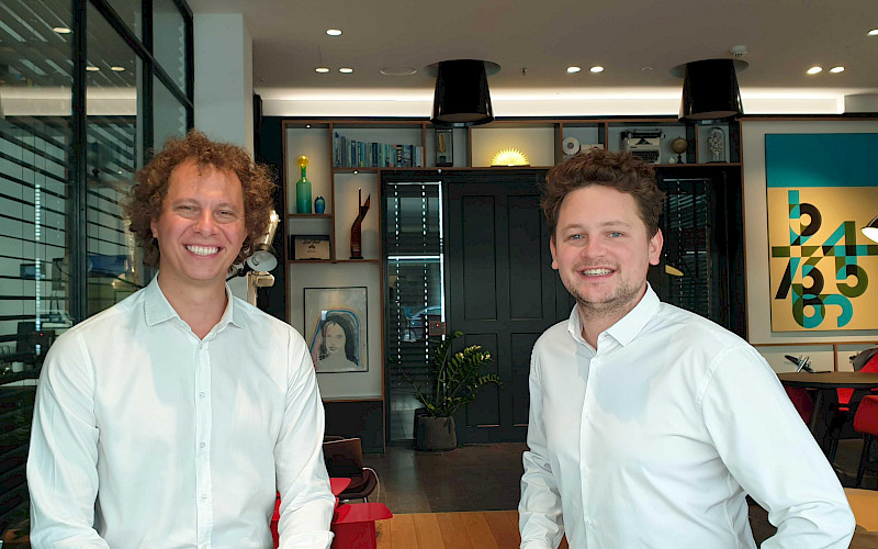 Malcom Werchota (left) and Marlon Boldrini, Co-Founders, coatingAI. Photograph: PD